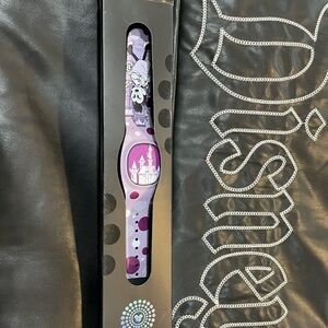 Disney Parks Purple Minnie MagicBand+ with Castle and Character Design